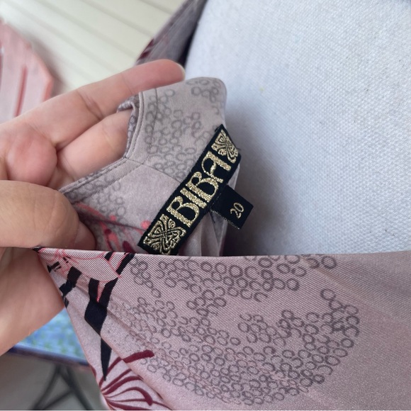 BIBA Floral Cape Dress Size 20 - Picture 8 of 11